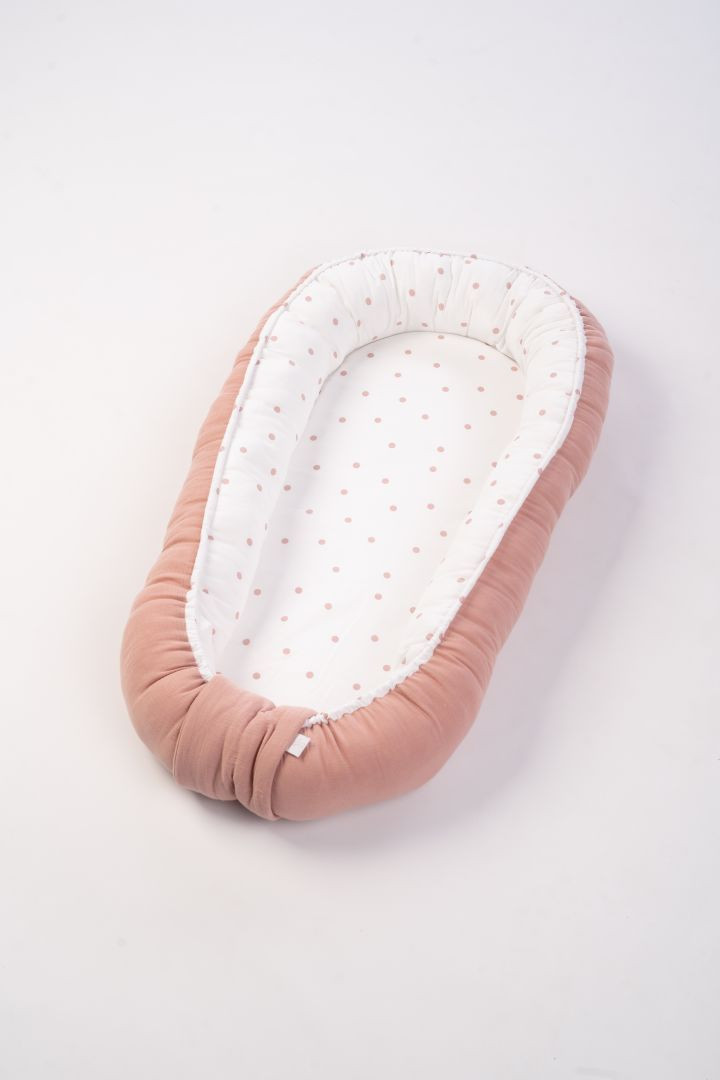 Babynest Punkte rosa