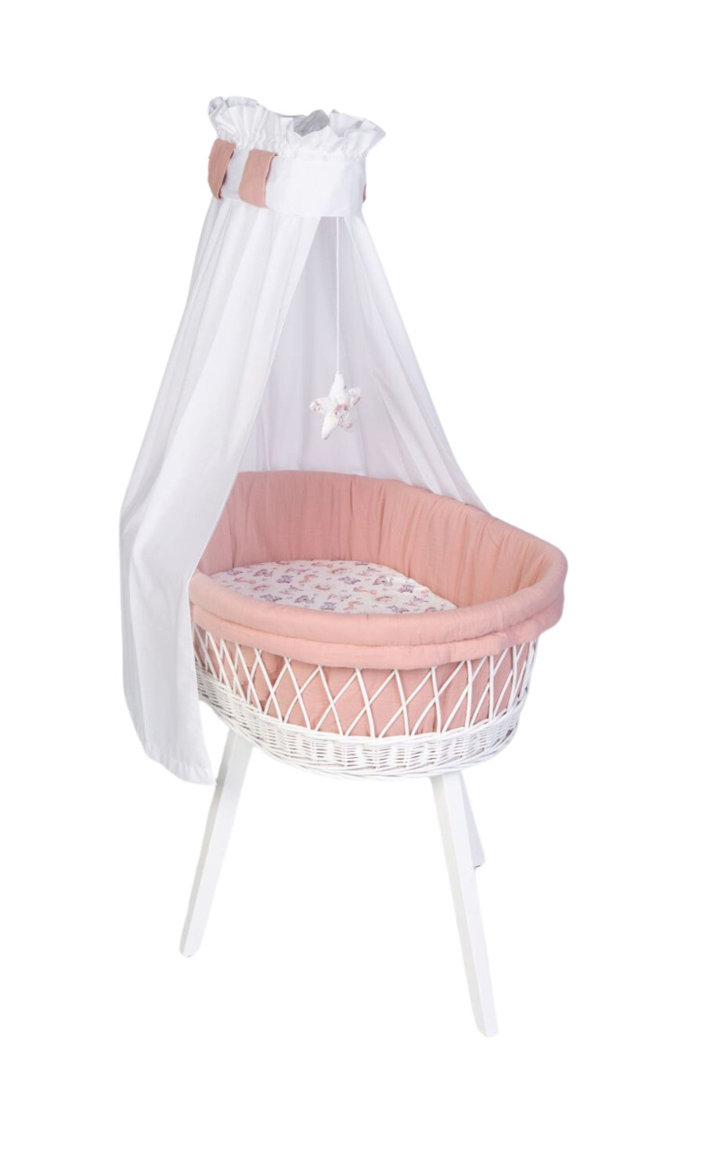 Babybett Lounge weiß, Koalafriends rosa