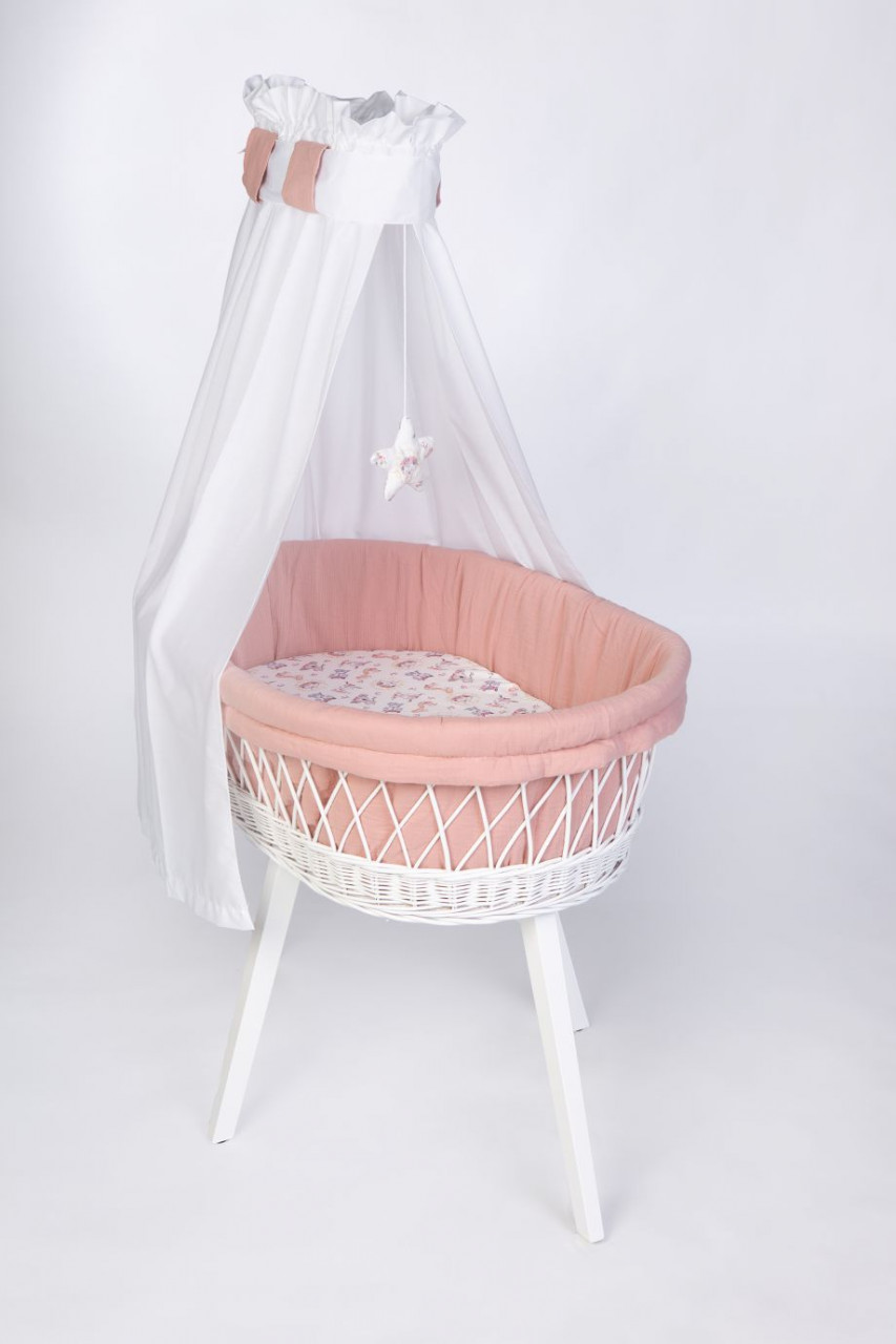 Babybett Lounge weiß, Koalafriends rosa
