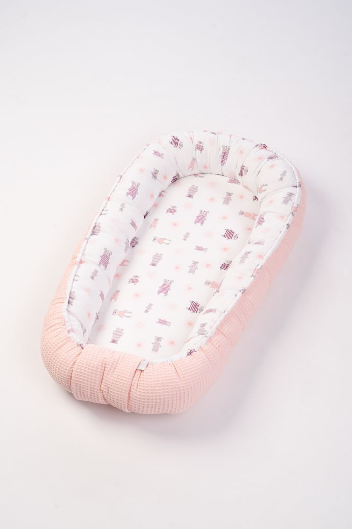 Babynest Pyjamabär rosa